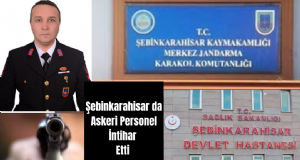 ŞEBİNKARAHİSAR DA ASKERİ PERSONEL CANINA KIYDI
