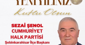 Başkan Şenol Yeni Yıl Mesajı Yayınladı