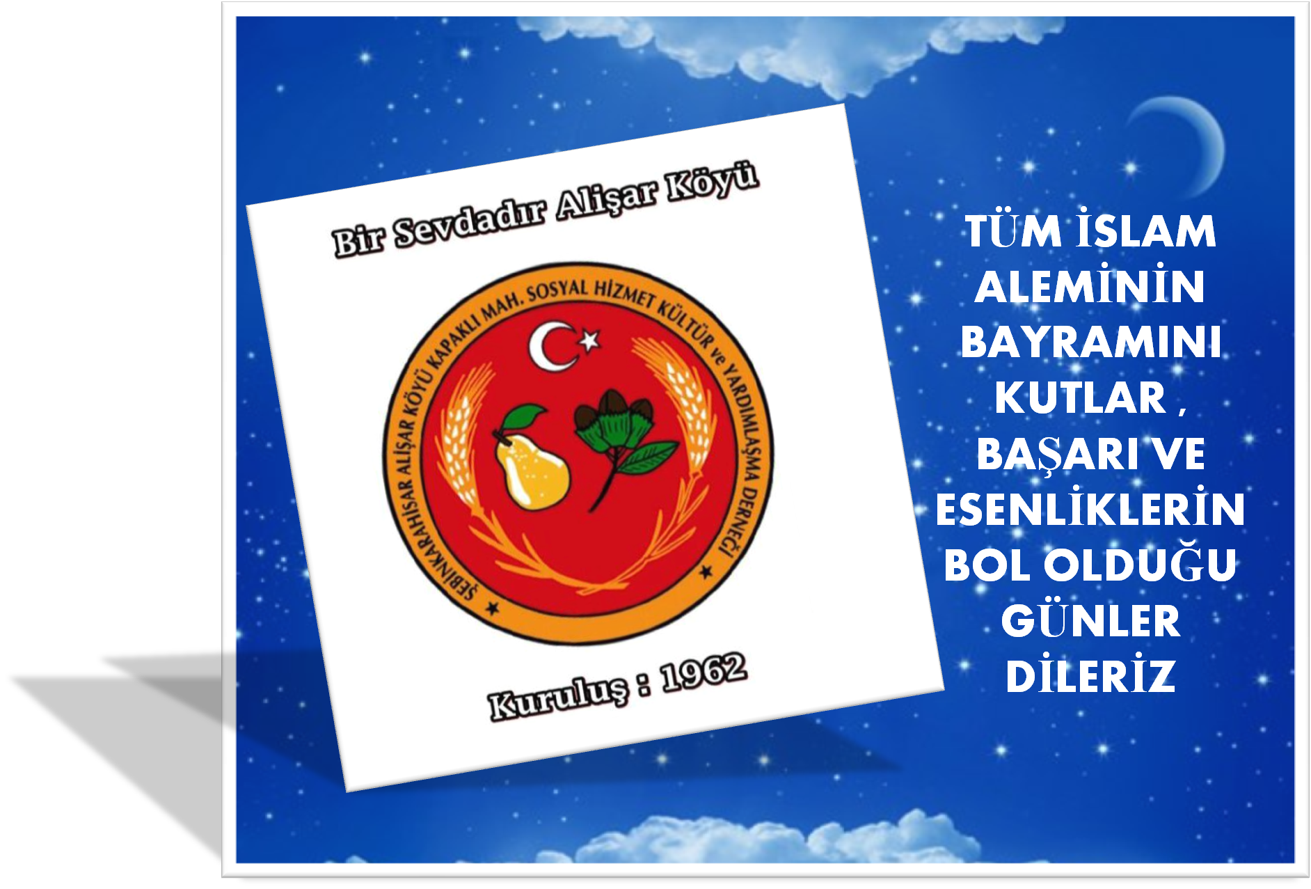 Dernek Başkanı Ali Öztürk Tüm Halkın Bayramını Kutladı