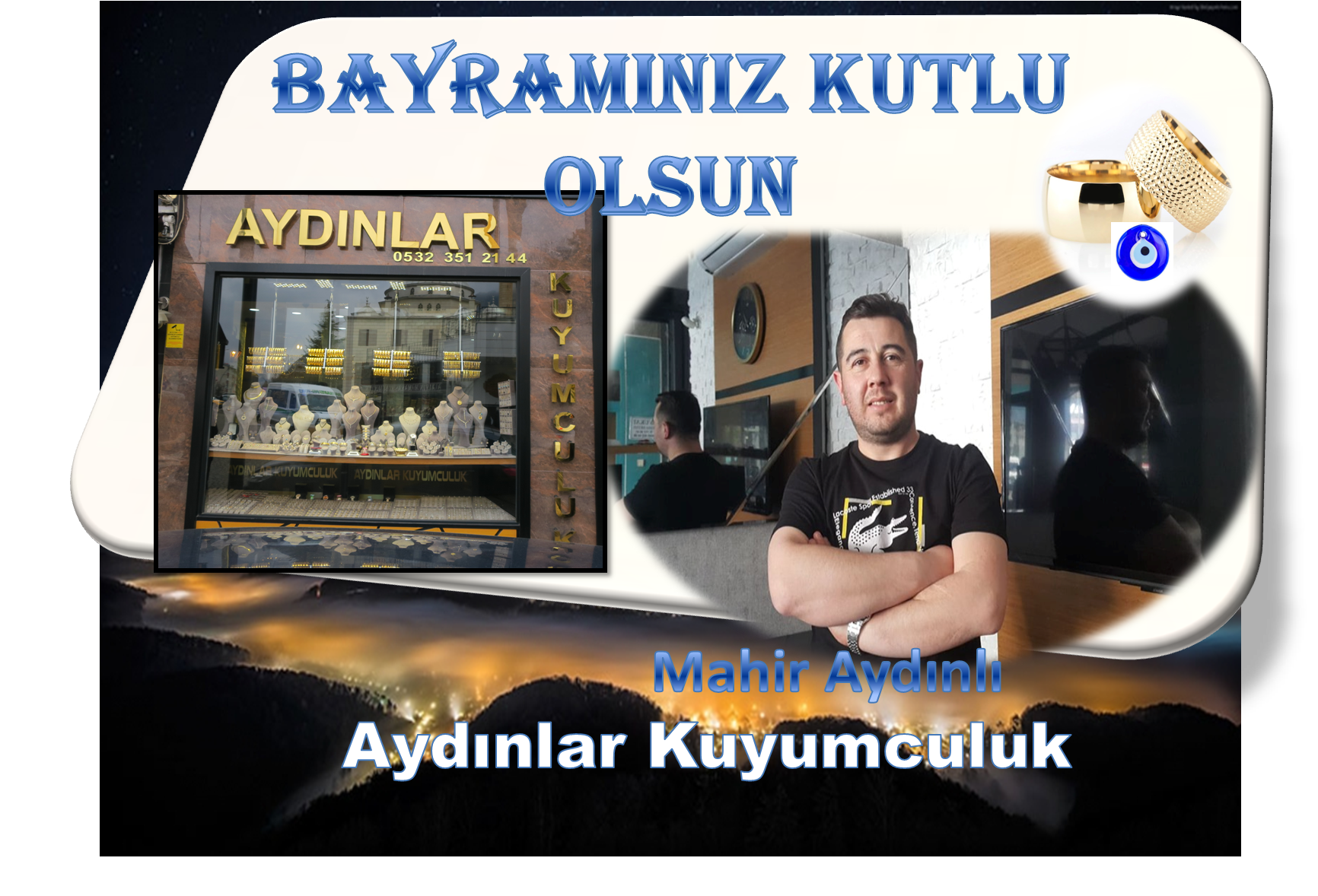 Şebinkarahisar Aydınlar Kuyumculuk Tüm Halkın Kurban  Bayramını Kutlar