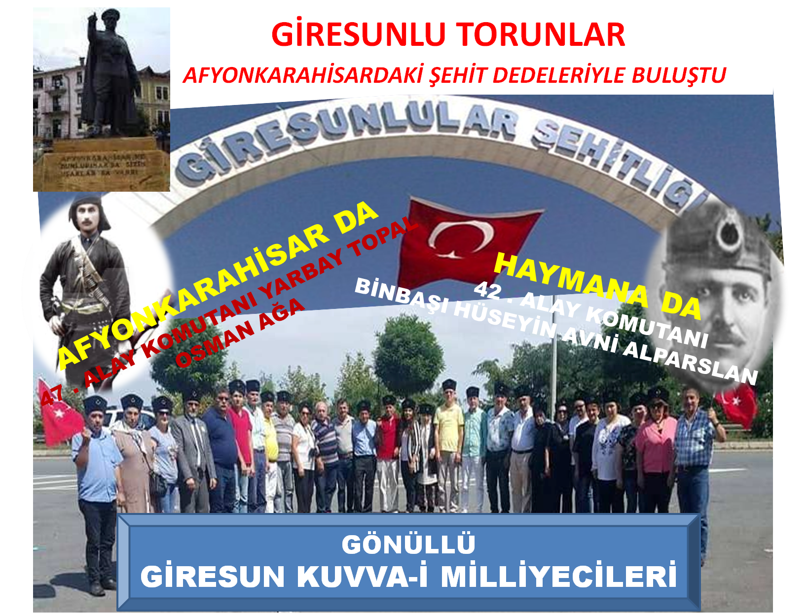 Afyonkarahisar ve Haymana Şehitliği  Giresunlu Torunları Tarafından Anıldı