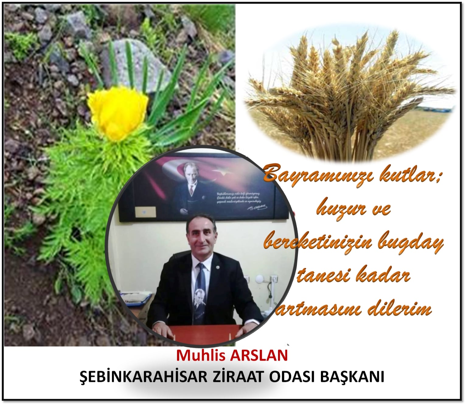 Ziraat Odası Başkanı Arslan Kurban Bayramı Mesajı Yayınladı