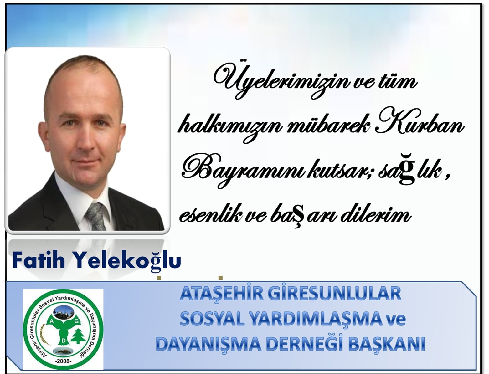 Başkan Yelekoğlu İyi Bayramlar Diler