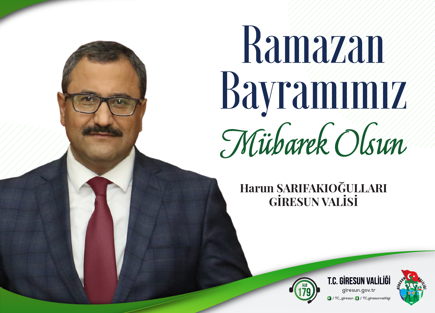 Vali Sarıfakıoğulları Bayram Mesajı Yayınladı