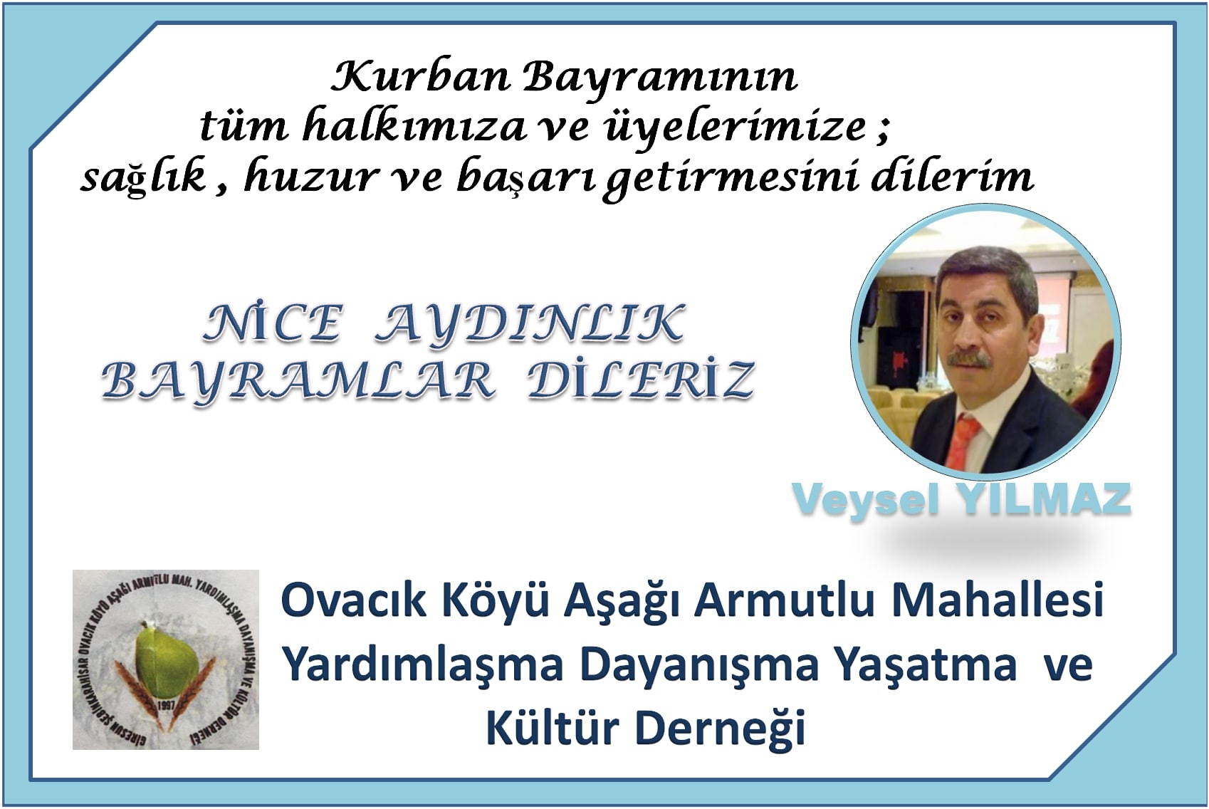 Başkan  Veysel Yılmaz Halkın Bayramını  kutladı