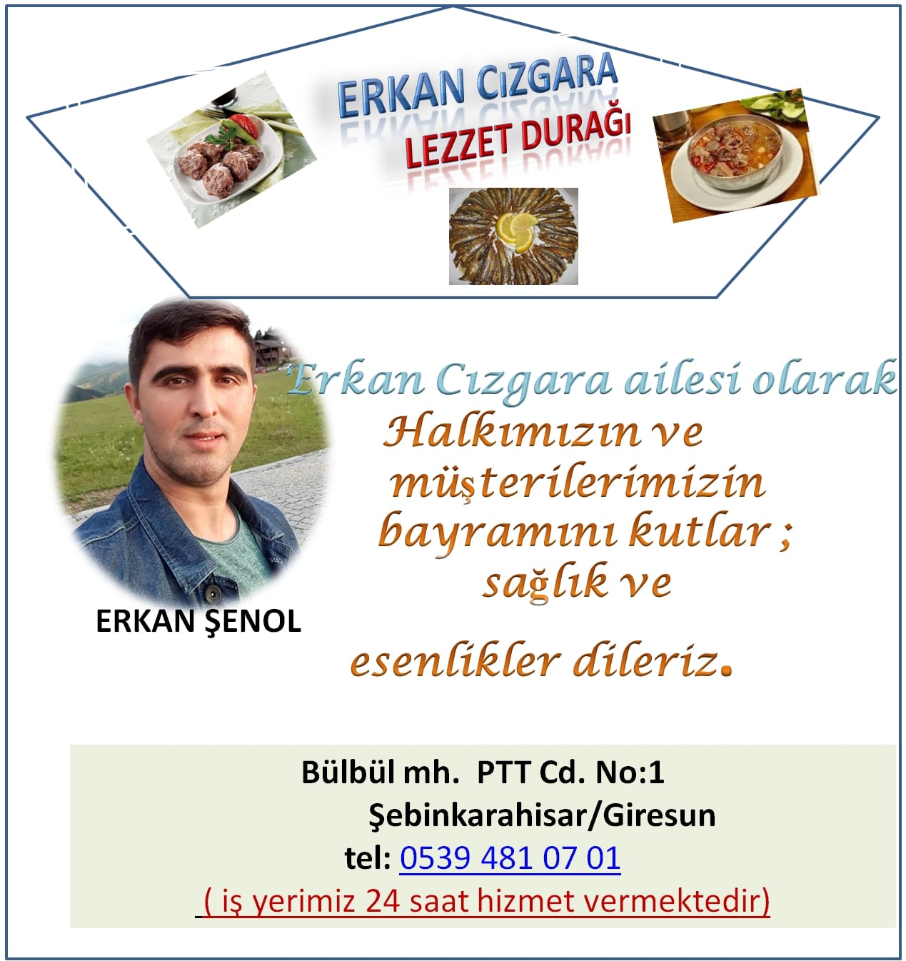 Erkan Cızgara Mutlu Bayramlar Diler