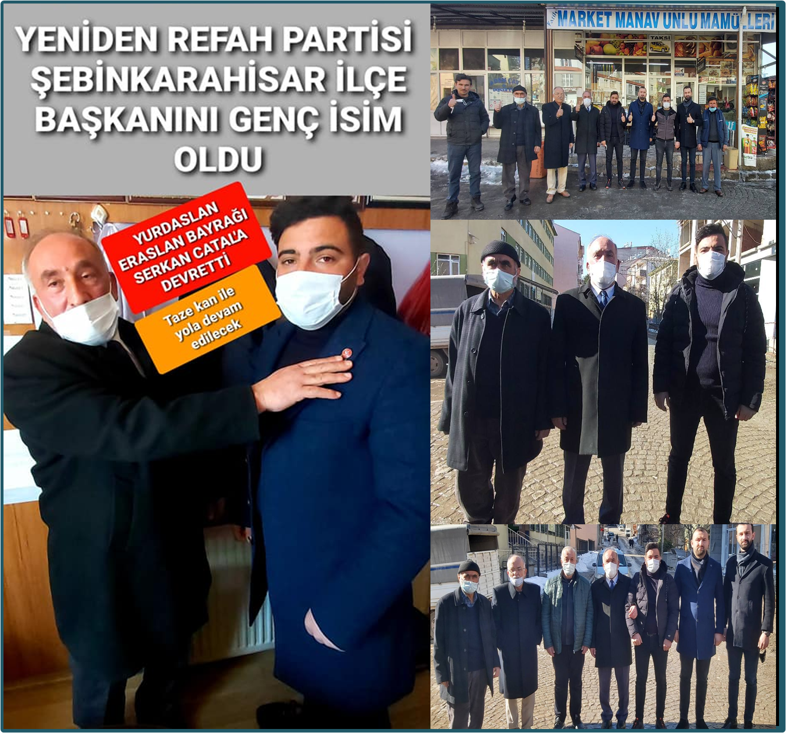 Yeniden Refah Partisi  Şebinkarahisar da İlçe Başkanını Belirledi