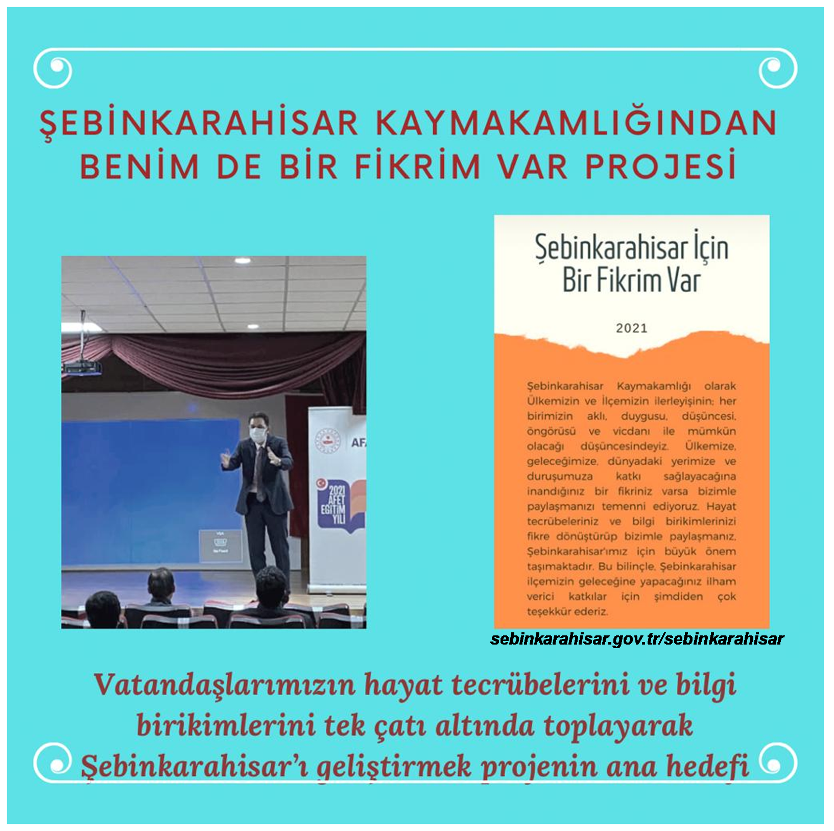 Şebinkarahisar Kaymakamlığı Yeni Bir Projeye İmza Attı