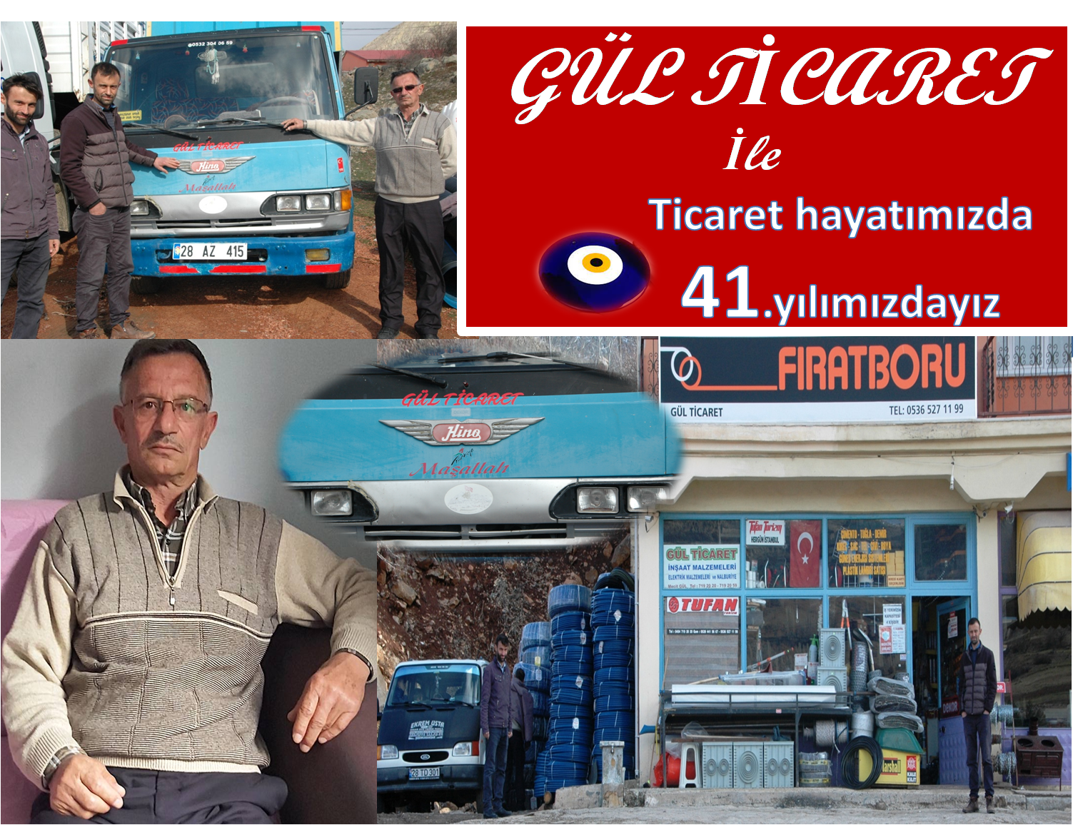 Şebinkarahisar da Gül Ticaret 41 Yaşında