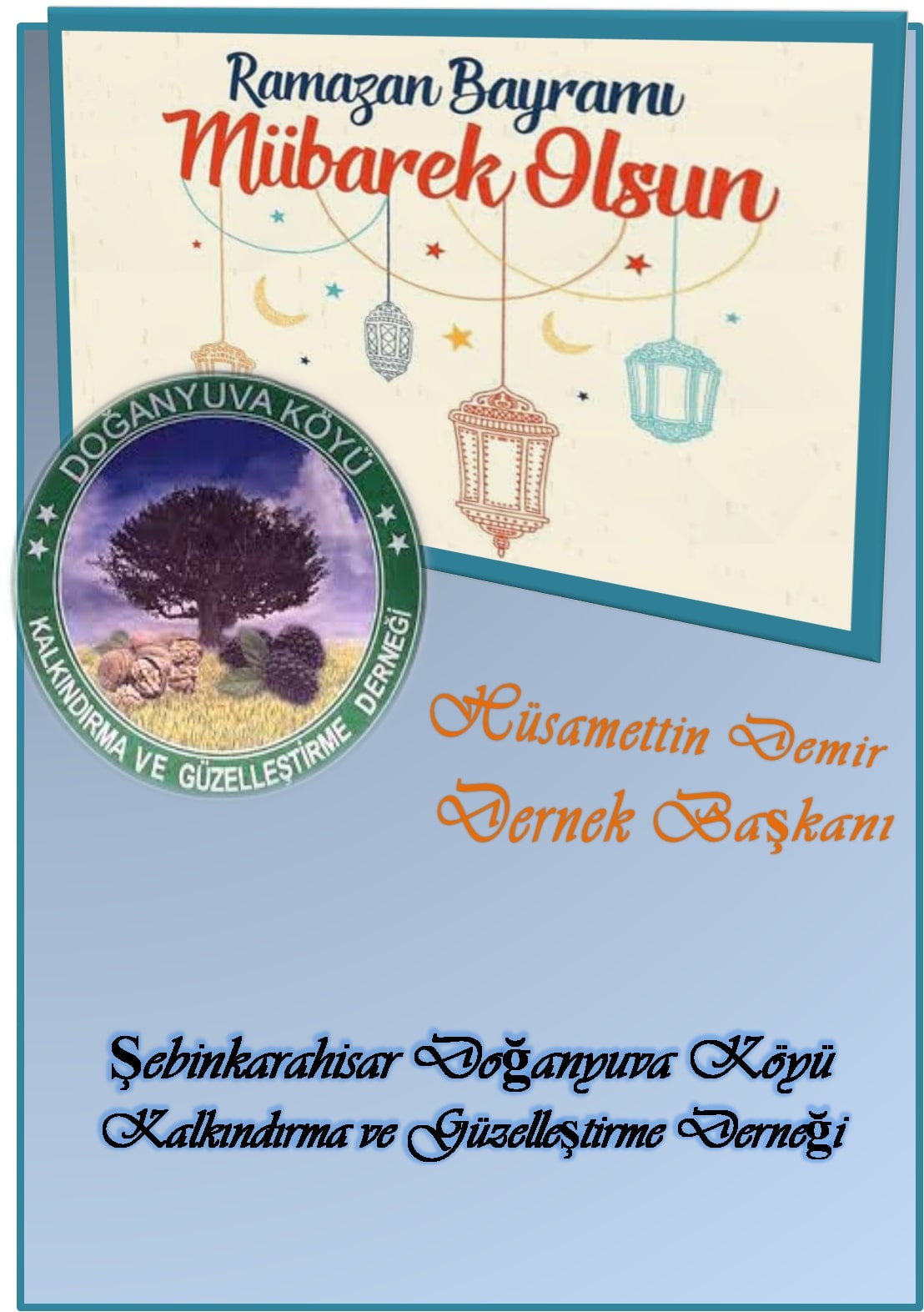 Başkan Hüsamettin Demir Bayram Mesajı Yayınladı
