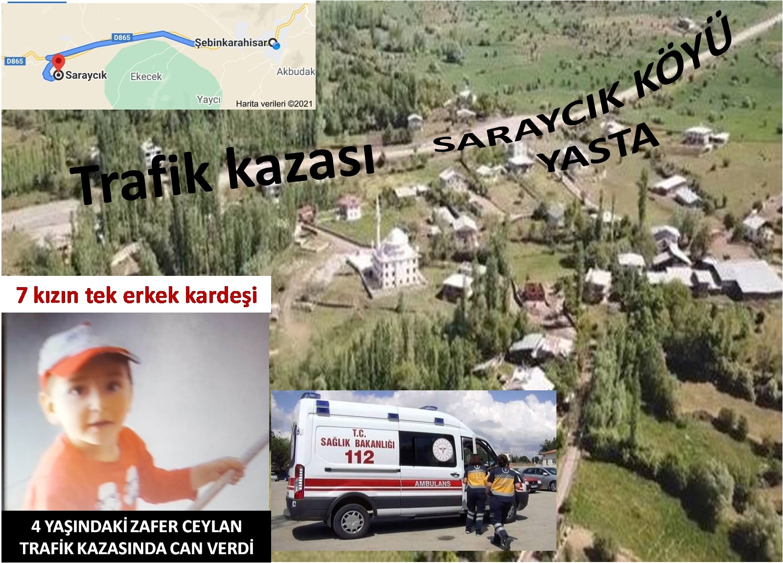 Saraycık Köyünde  Trafik Kazası