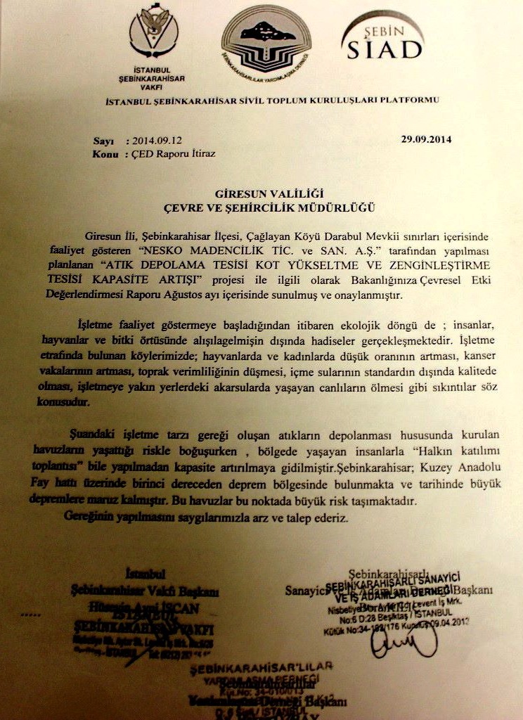 ŞEBİNKARAHİSAR İÇİN SORUYORUZ