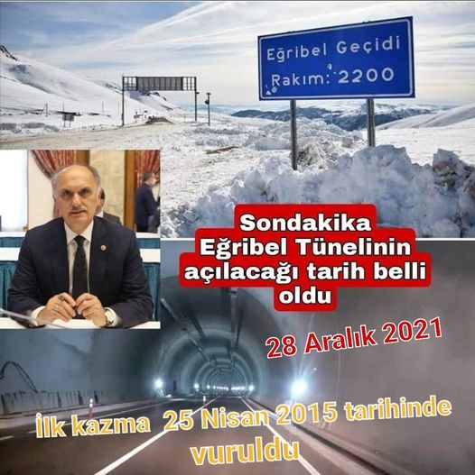 Eğribel Tüneli Geçici Olarak Ulaşıma Açılıyor