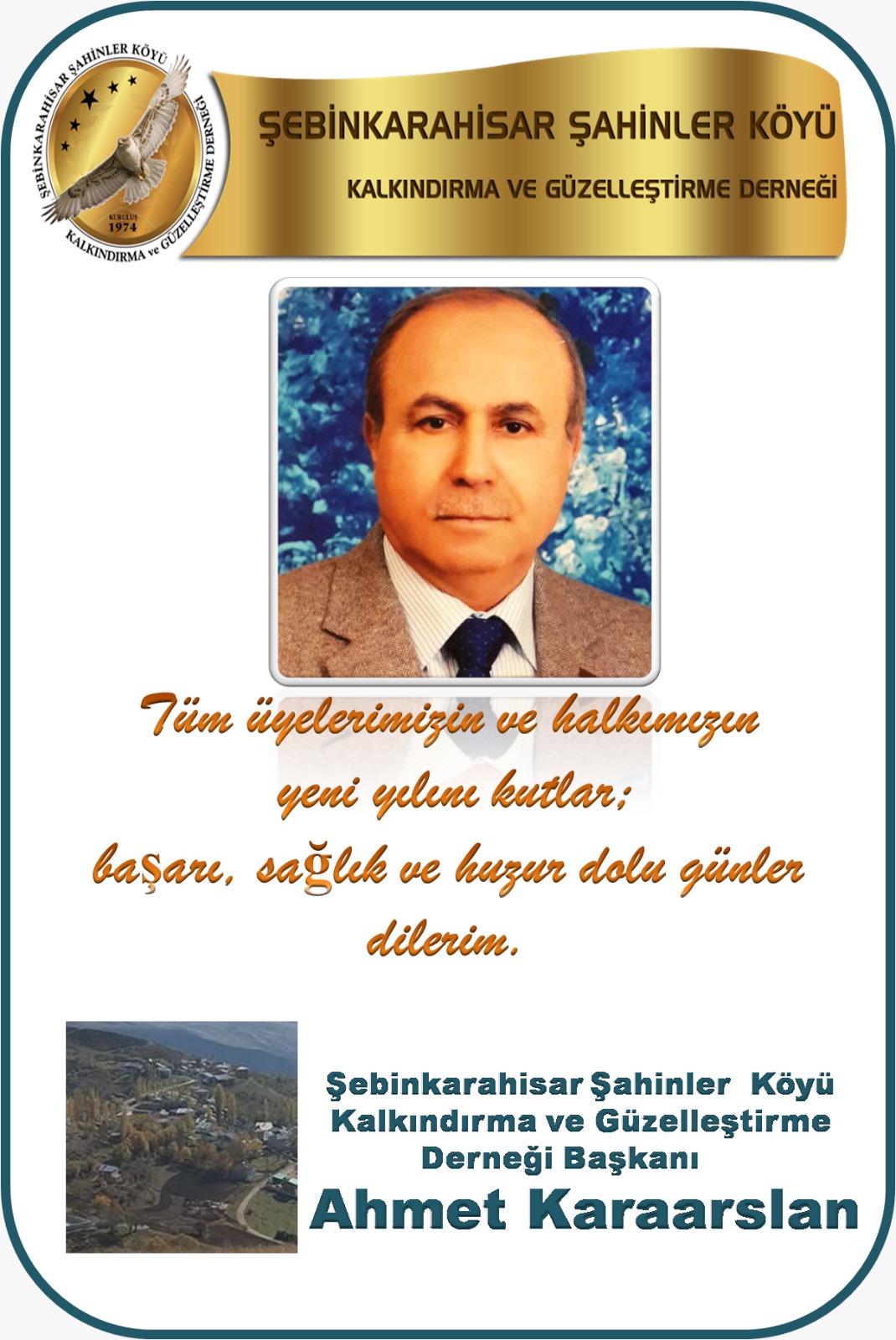 Başkan Ahmet Karaarslan  Yeni Yıl Mesajı Yayınladı