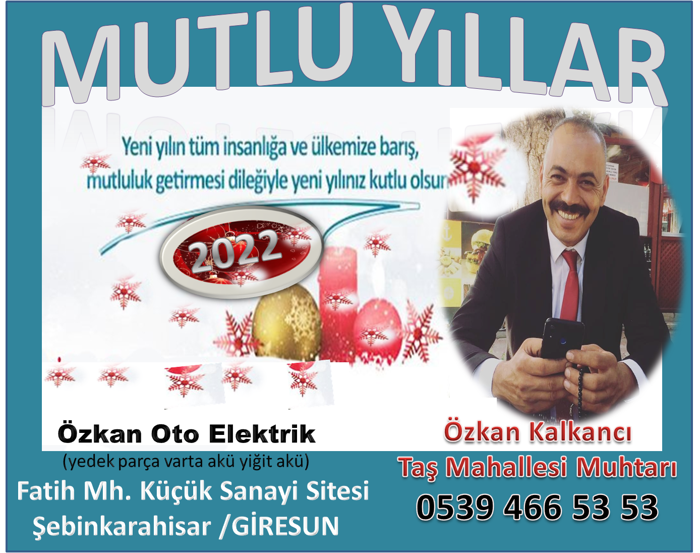 Özkan Oto Elektrik Mutlu Yıllar Diler