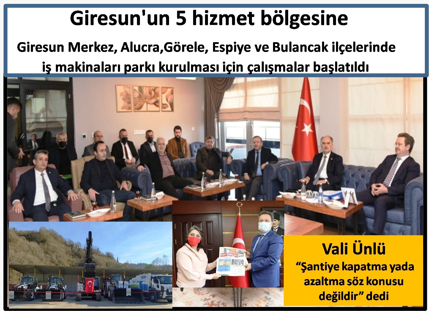 Vali Enver Ünlüden Şantiyelerle İlgili Açıklama