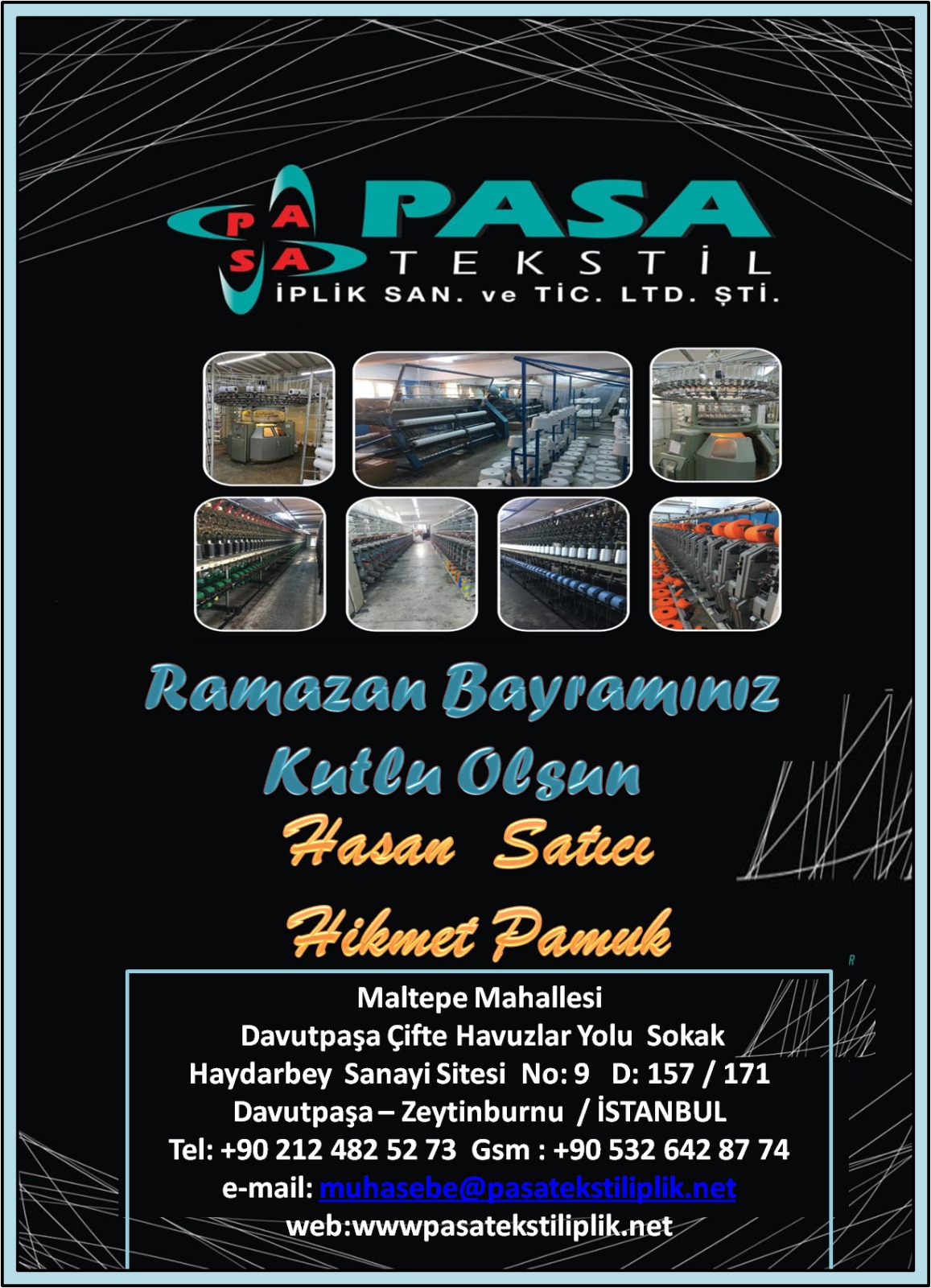 İş İnsanı Hasan Satıcı Bayram Mesajı yayınladı