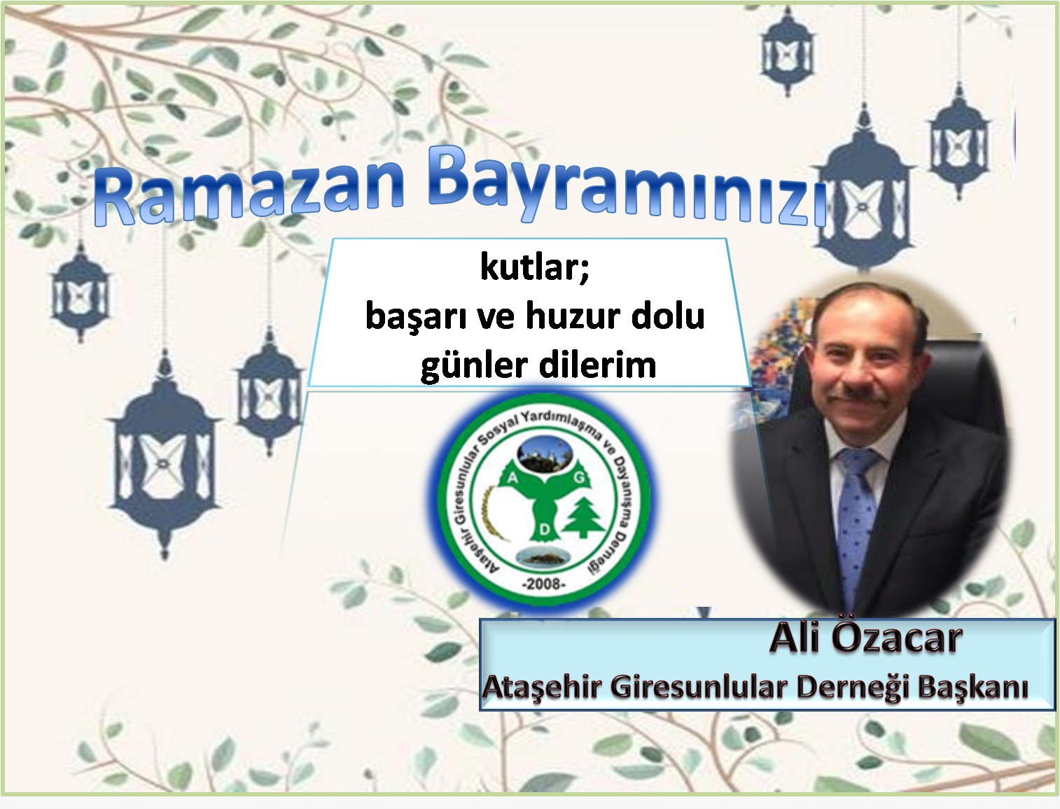 Başkan Ali Özacar Mutlu Bayramlar Diler