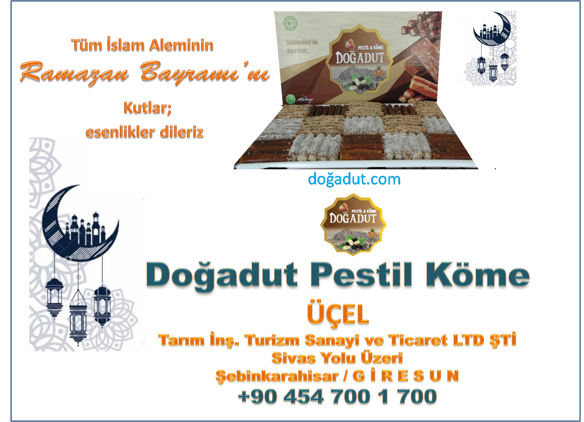 Doğadut Pestil Köme  Mutlu Bayramlar Diler