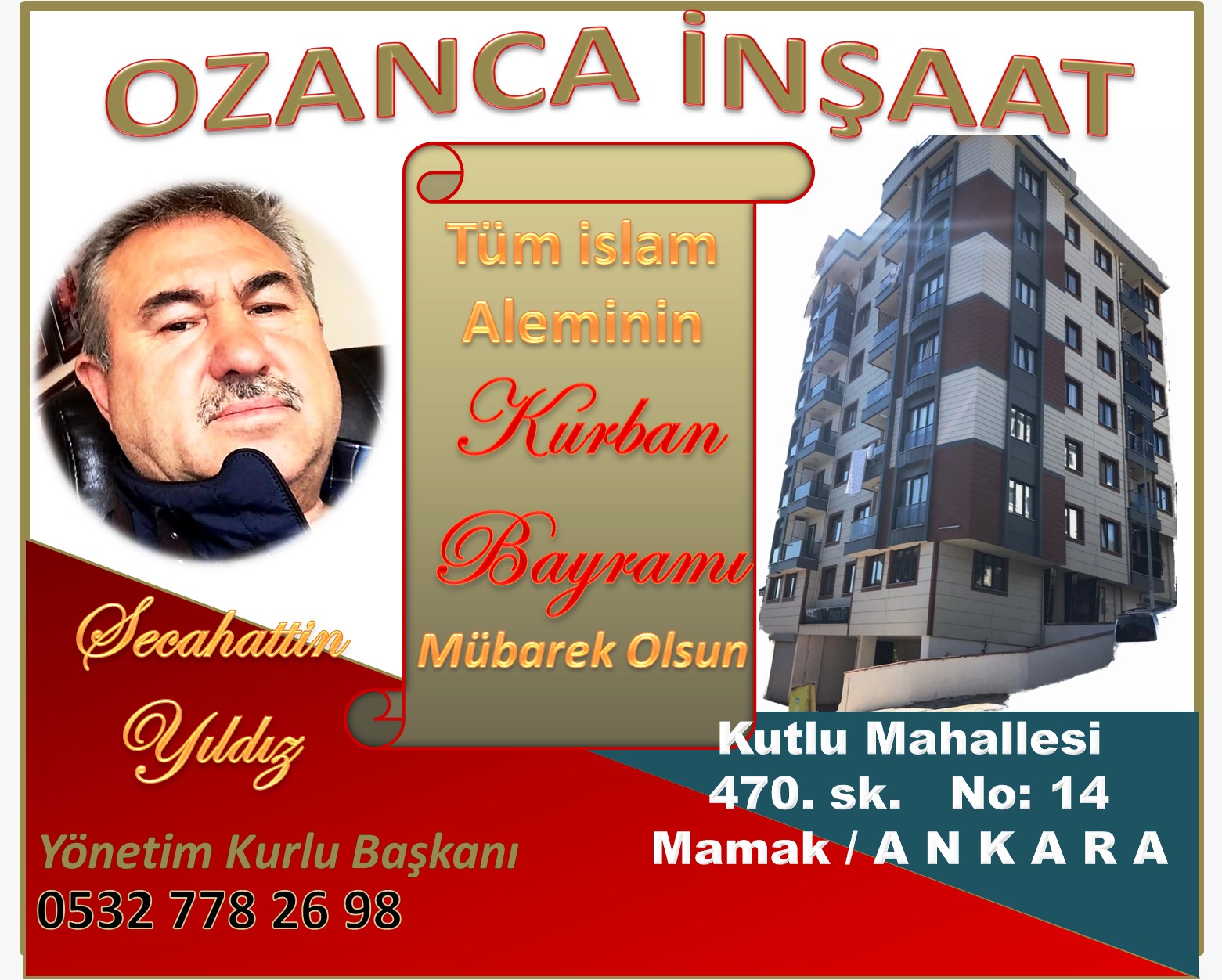 Ozanca İnşaat  Mutlu Bayramlar Diler