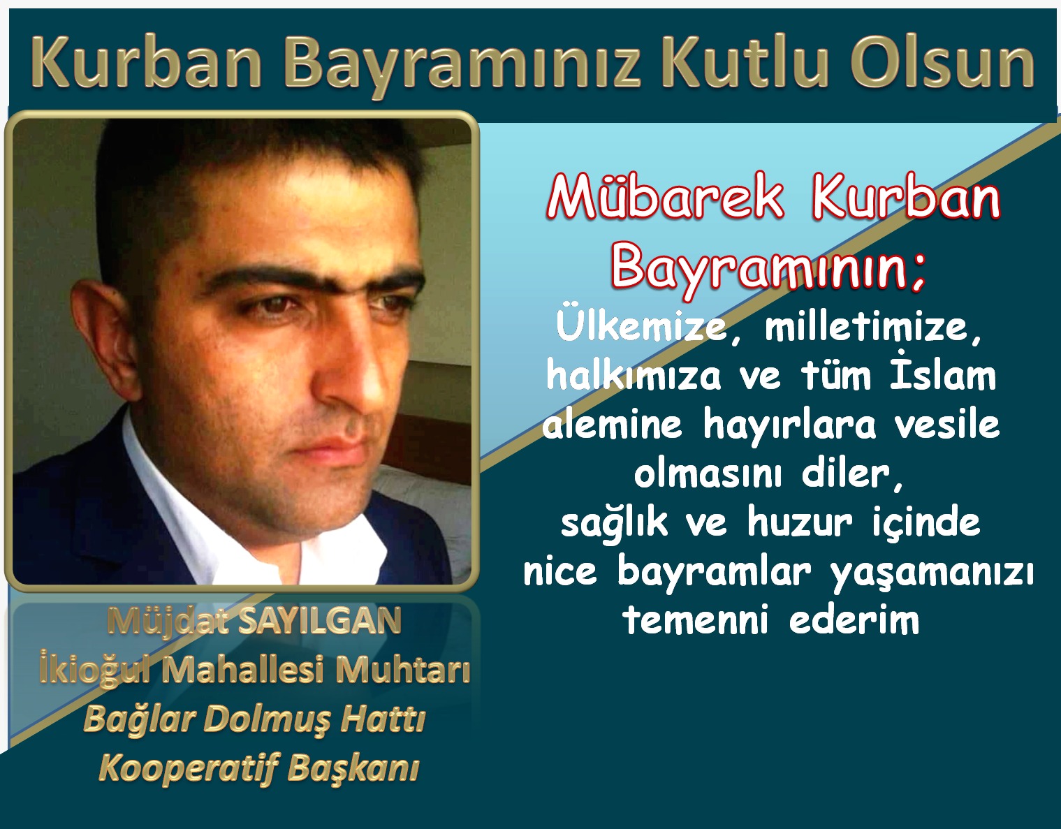Başkan Sayılgan Mutlu Bayramlar Diler