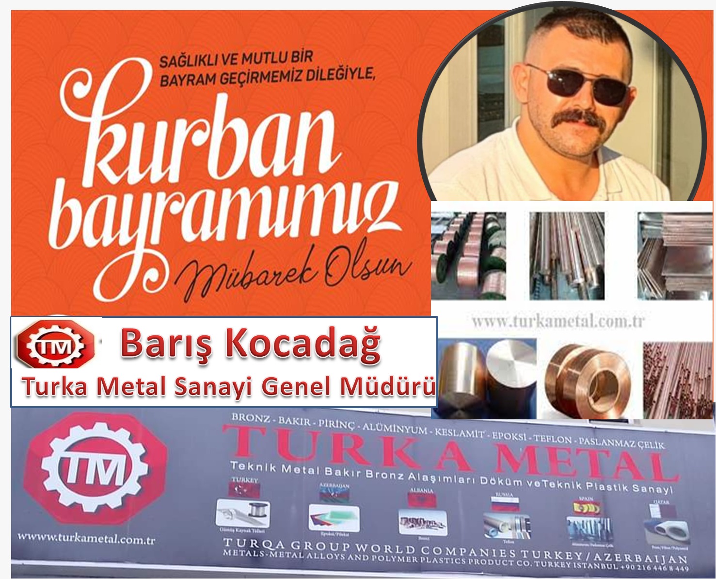 TURKA METAL BARIŞ KOCADAĞ MUTLU BAYRAMLAR DİLER