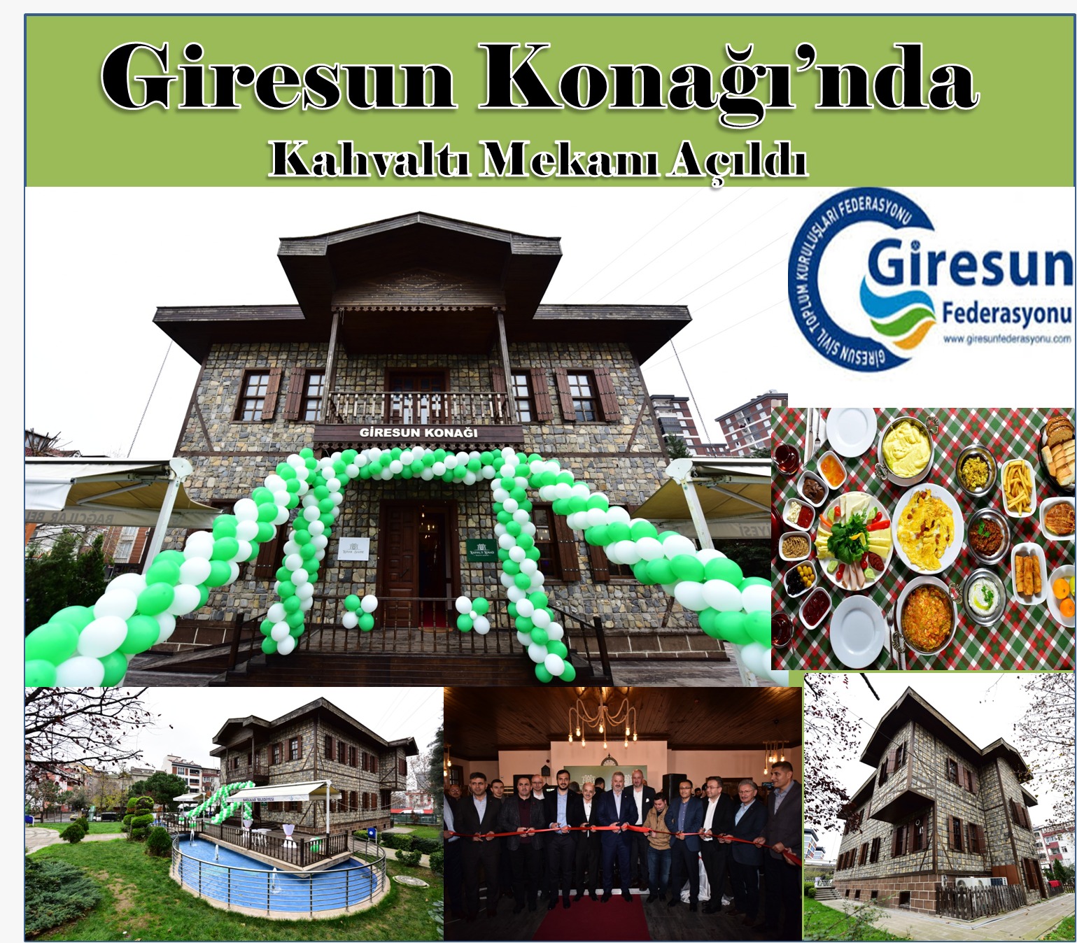Giresunlular Kahvaltı Konağı Açılışında Buluştu