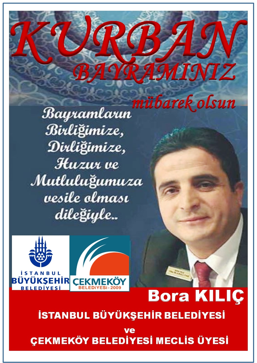 BAŞKAN BORO KILIÇ BAYRAM MESAJI YAYINLADI
