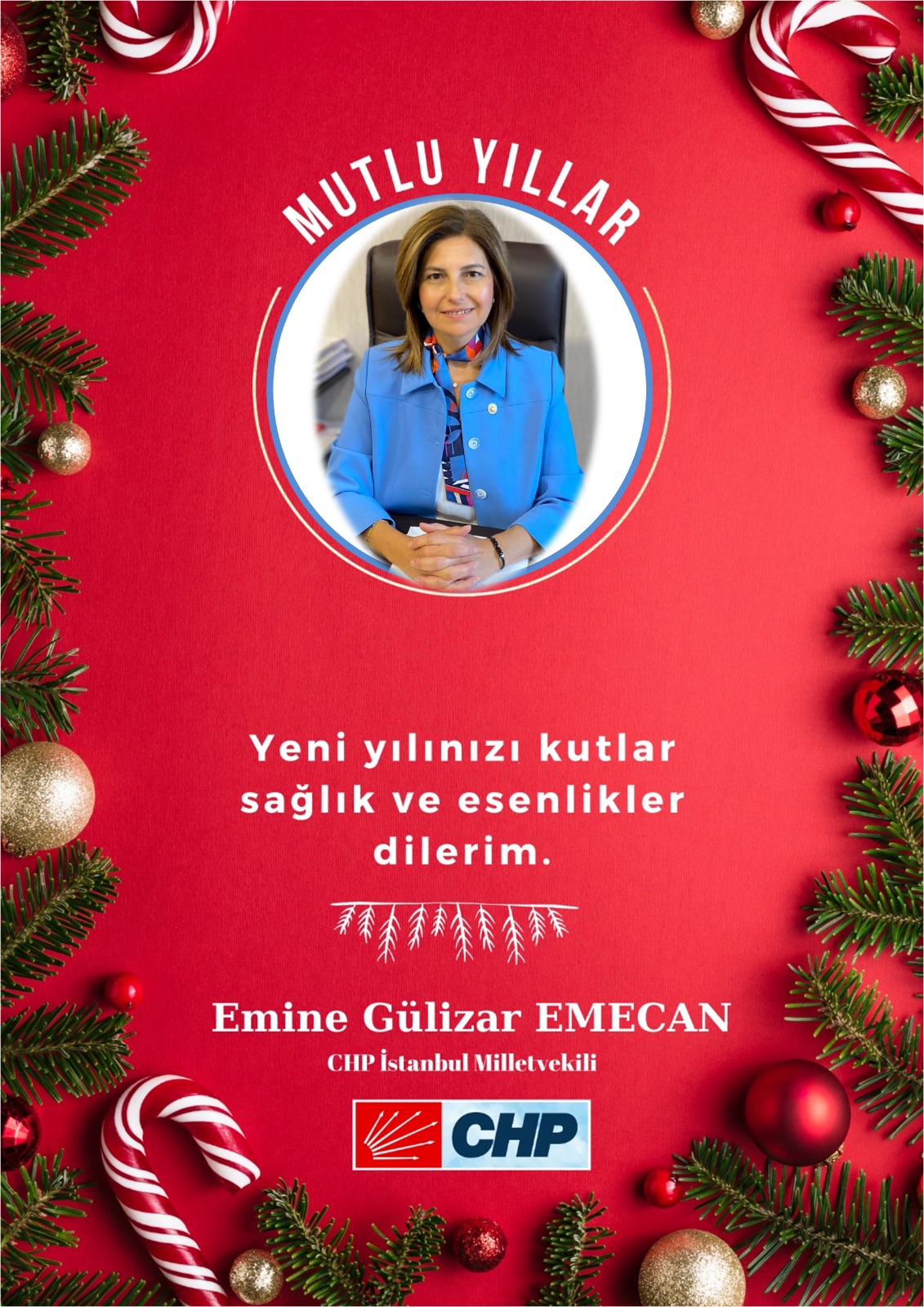 Milletvekili E. Gülizar Emecan Yeni Yıl Mesajı Yayınladı