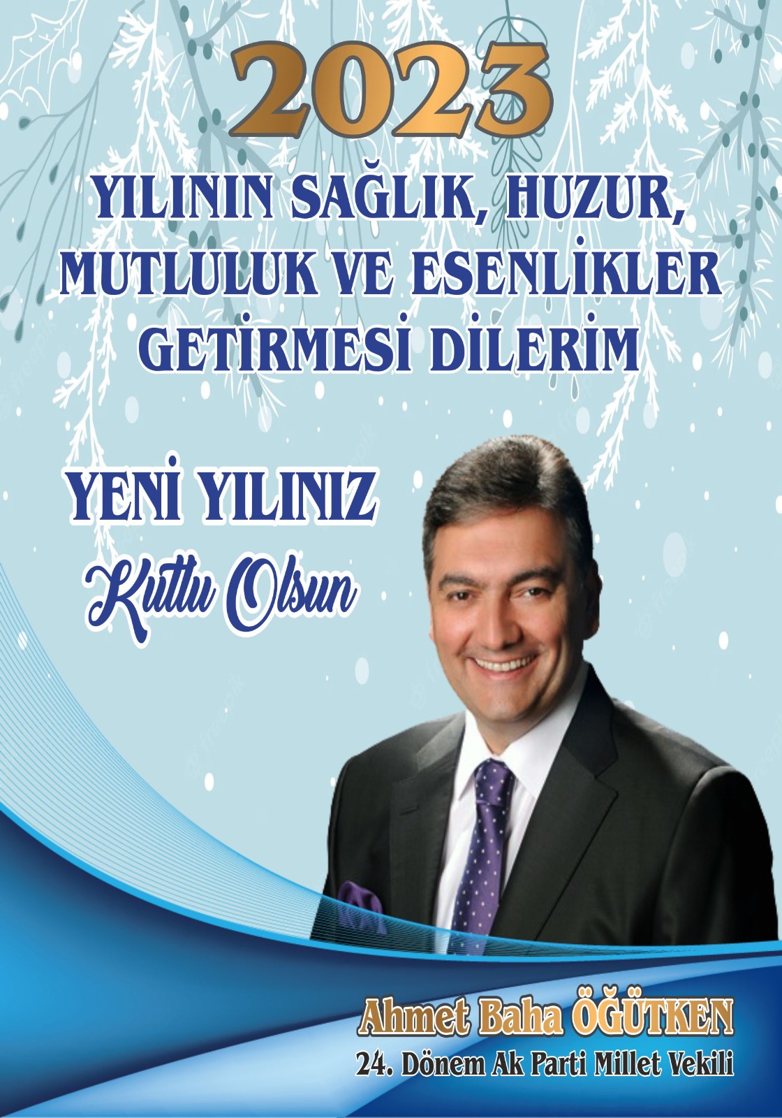24. Dönem Milletvekili Öğütken Yeni Yıl Mesajı Yayınladı