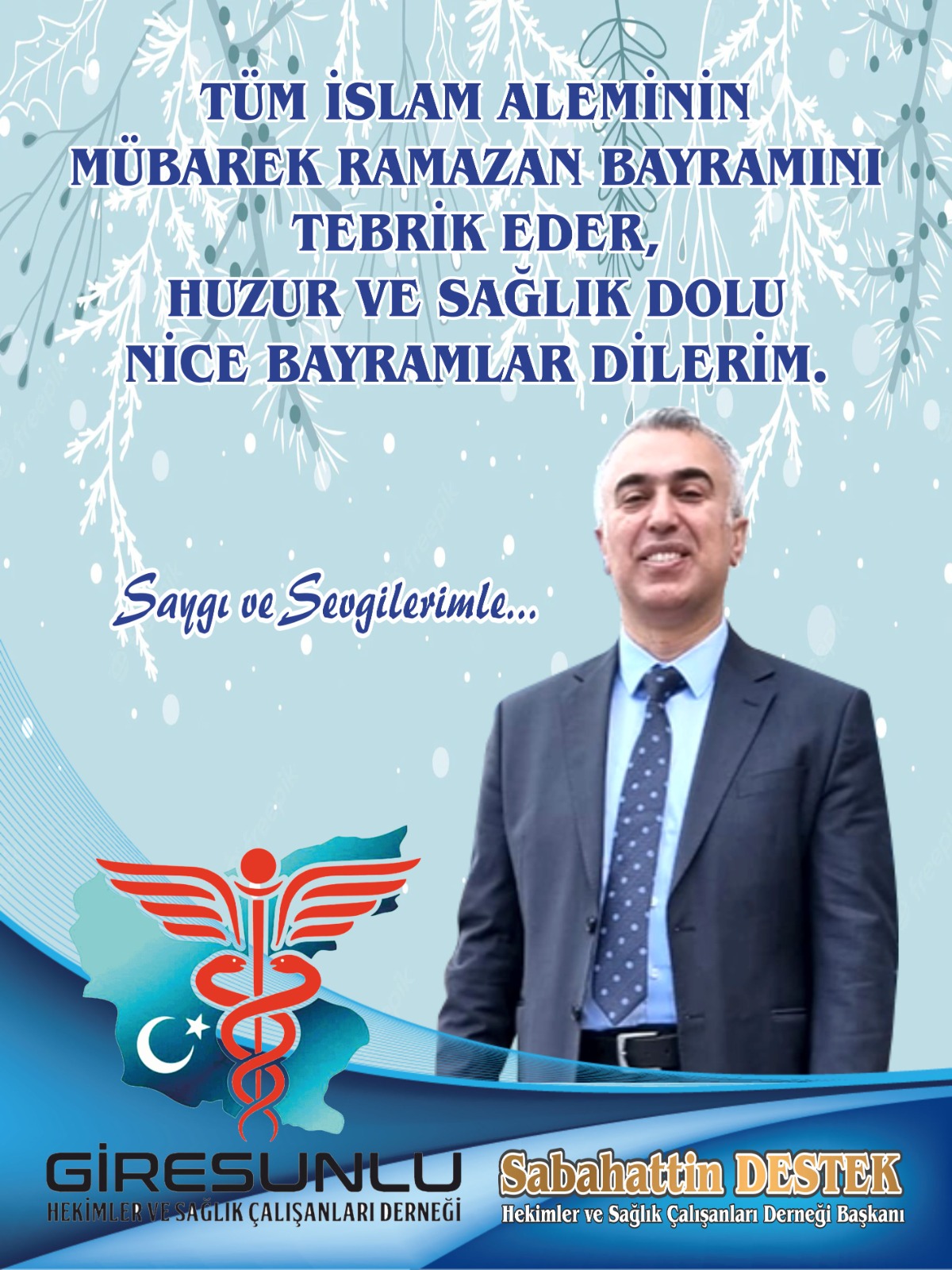GİHSAD BAŞKANI SABAHATTİN DESTEK BAYRAM MESAJI YAYINLADI