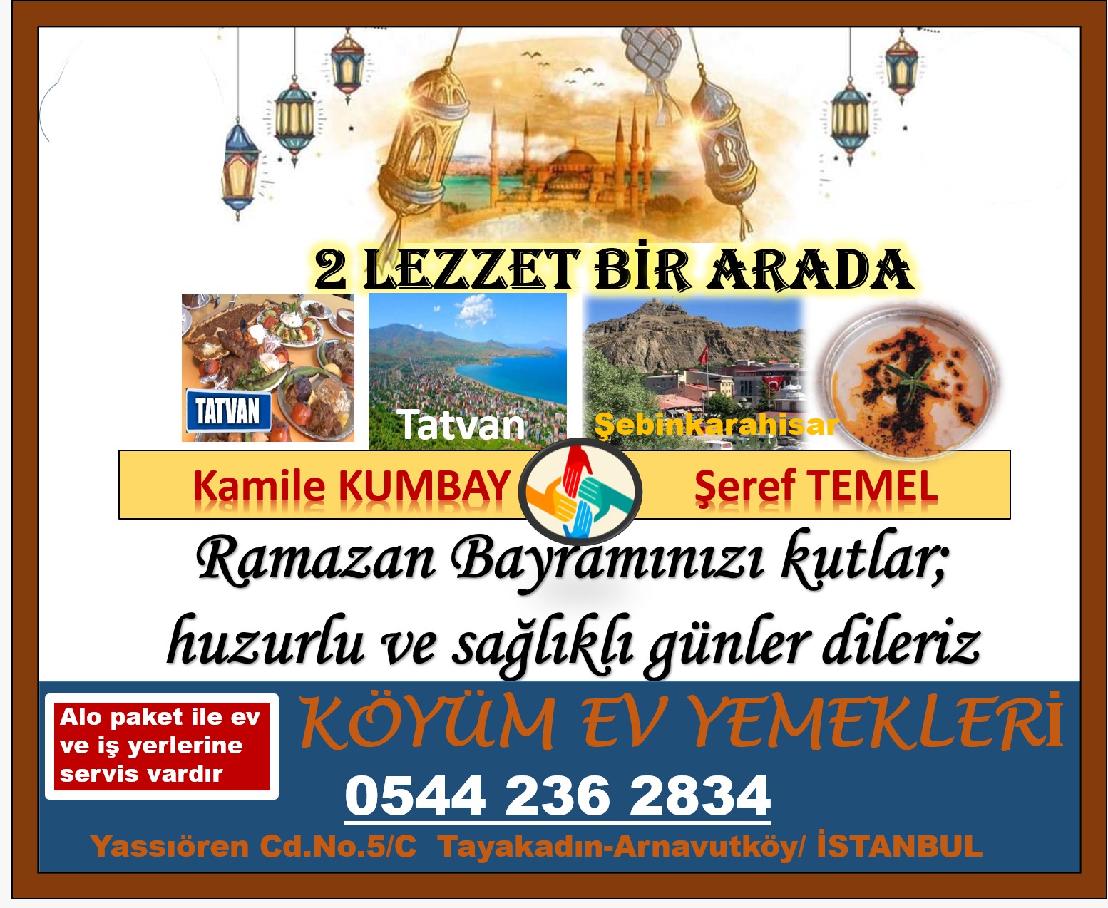 Köyüm Ev Yemekleri Şeref Temel Mutlu Bayramlar Diler