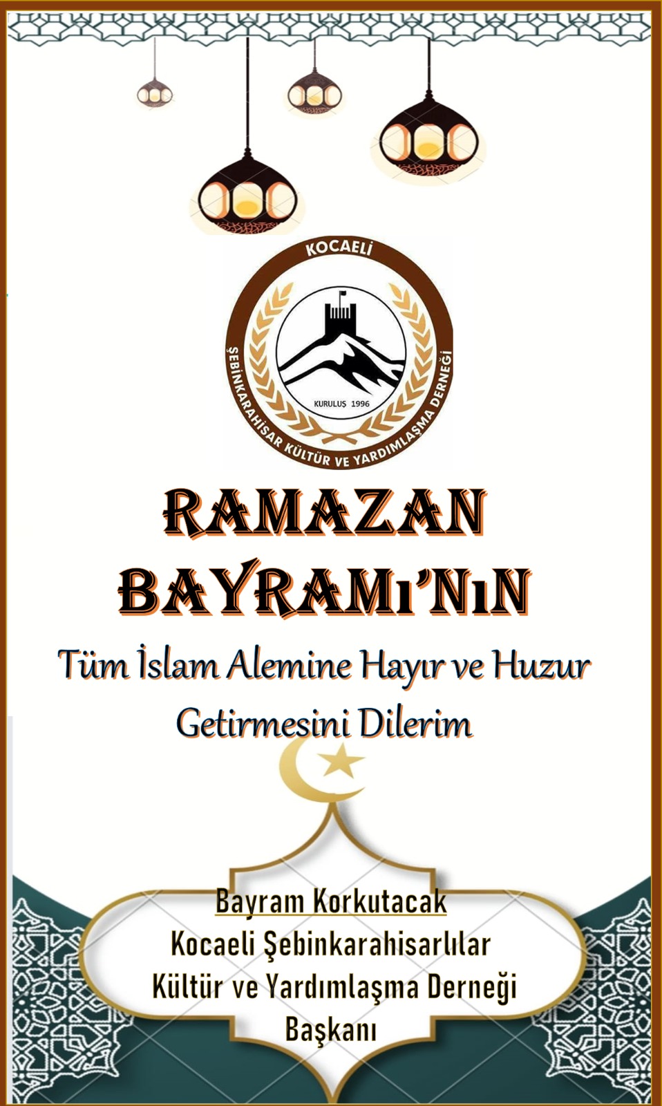 Başkan Korkutacak Bayram Mesajı Yayınladı