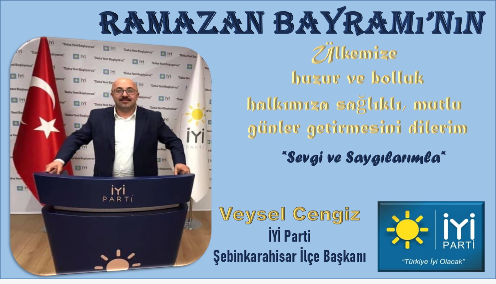 Başkan Veysel Cengiz Bayram Mesajı Yayınladı