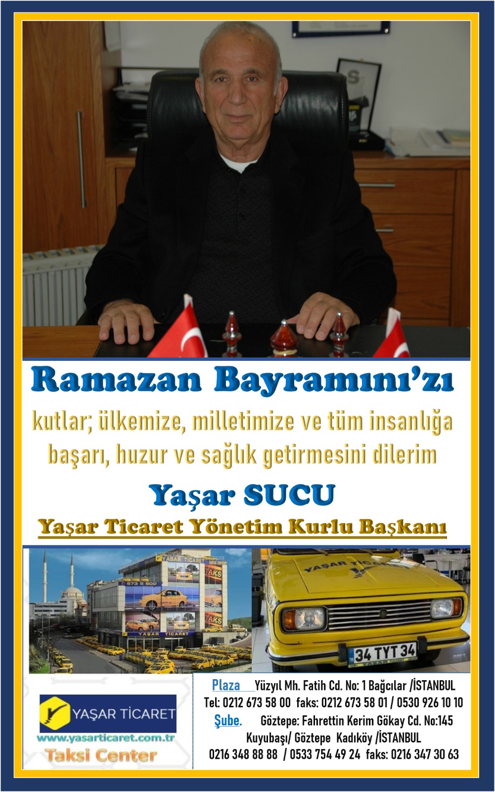 Yaşar Ticaret Mutlu Bayramlar Diler 
