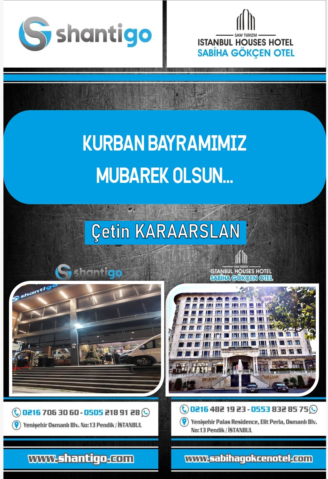 İş İnsanı Çetin Karaarslan  Mutlu Bayramlar Diler