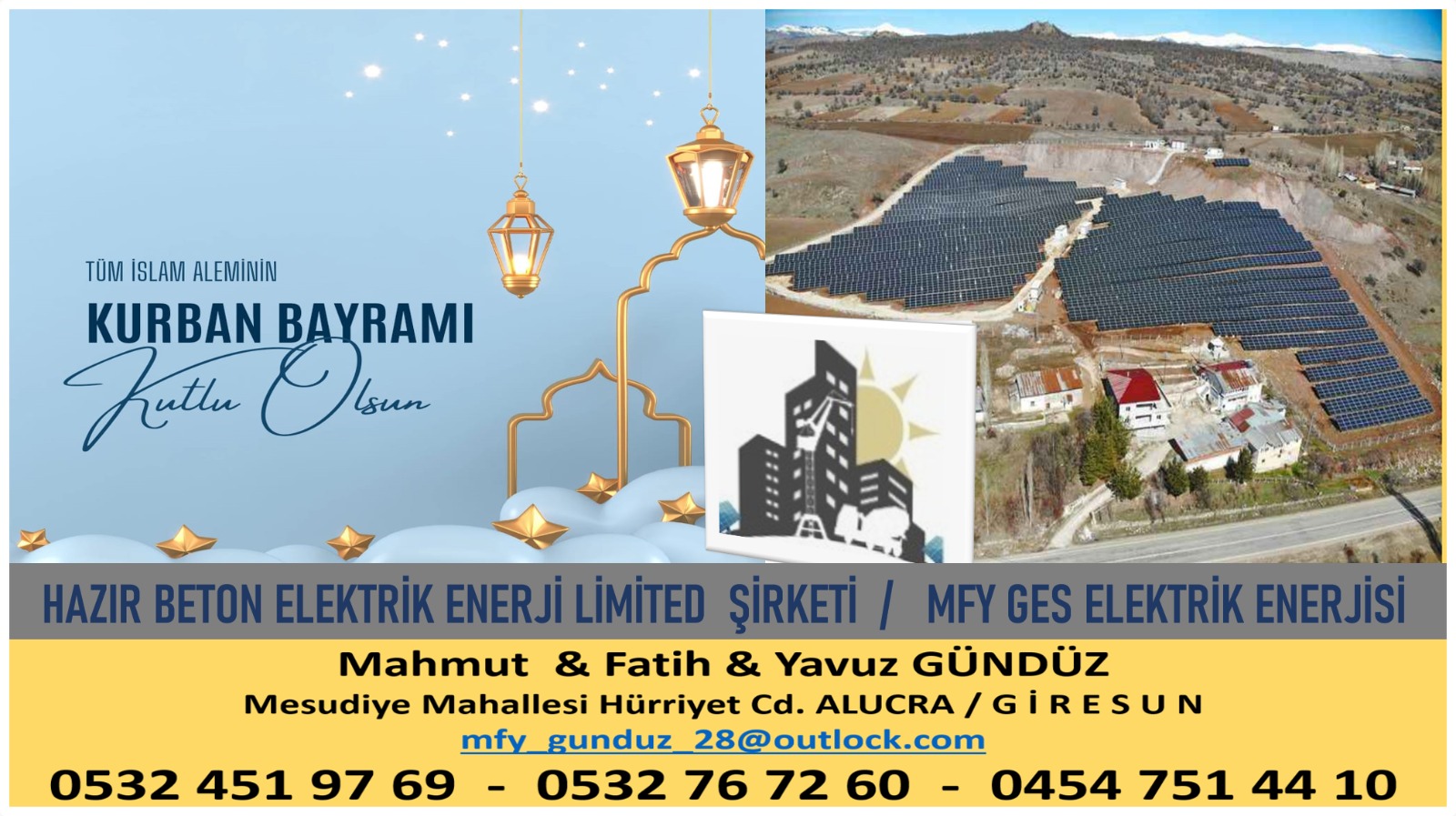 İş İnsanı Mahmut Gündüz Bayram Mesajı Yayınladı