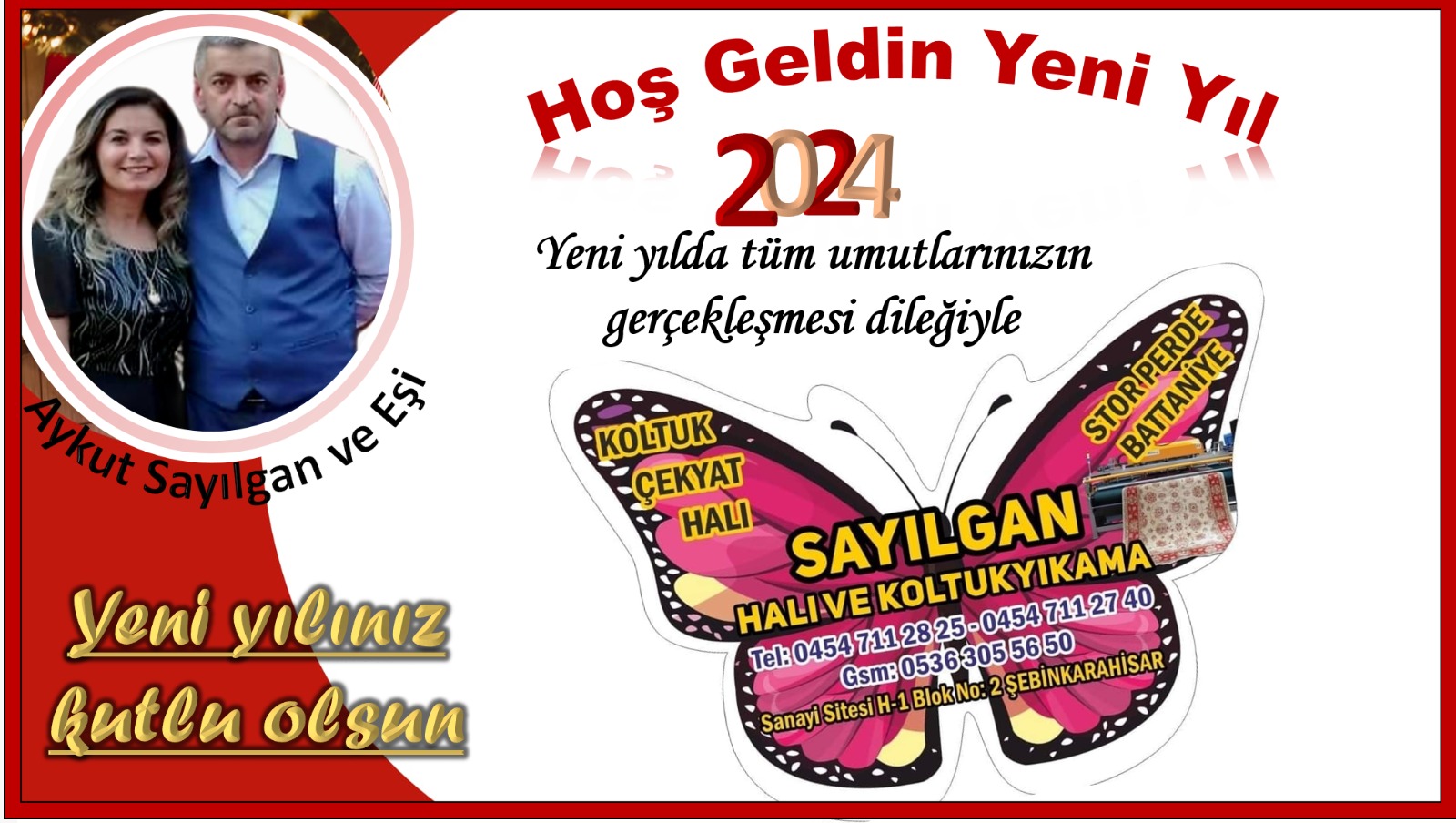 Sayılgan Koltuk ve Halı Yıkama Mutlu Yıllar Diler