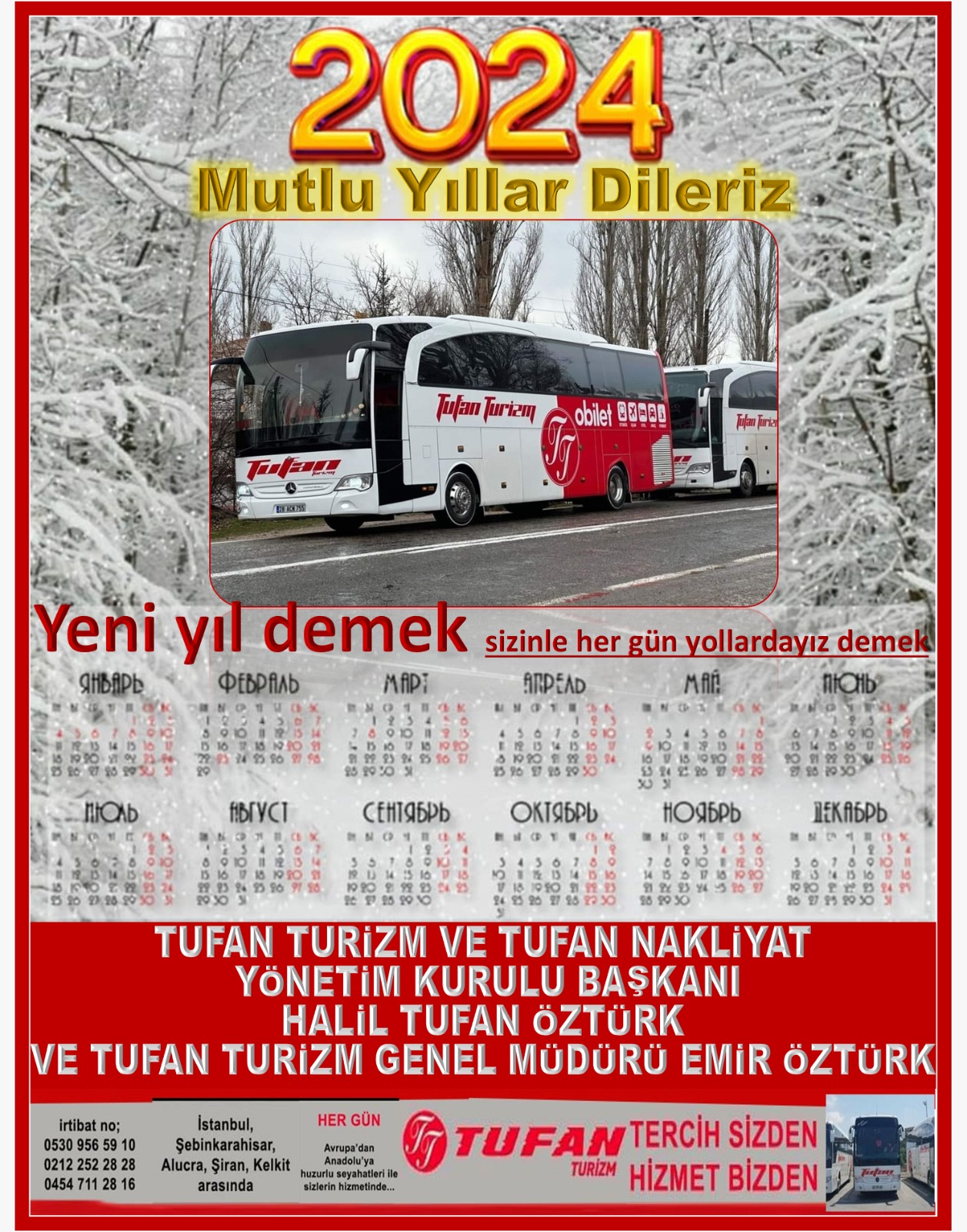 Tufan Turizm Mutlu Yıllar Diler