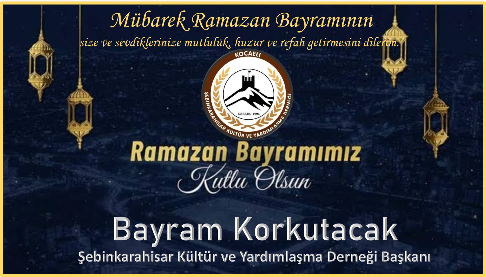 Başkan Bayram Korkutacak Bayram Mesajı Yayınladı
