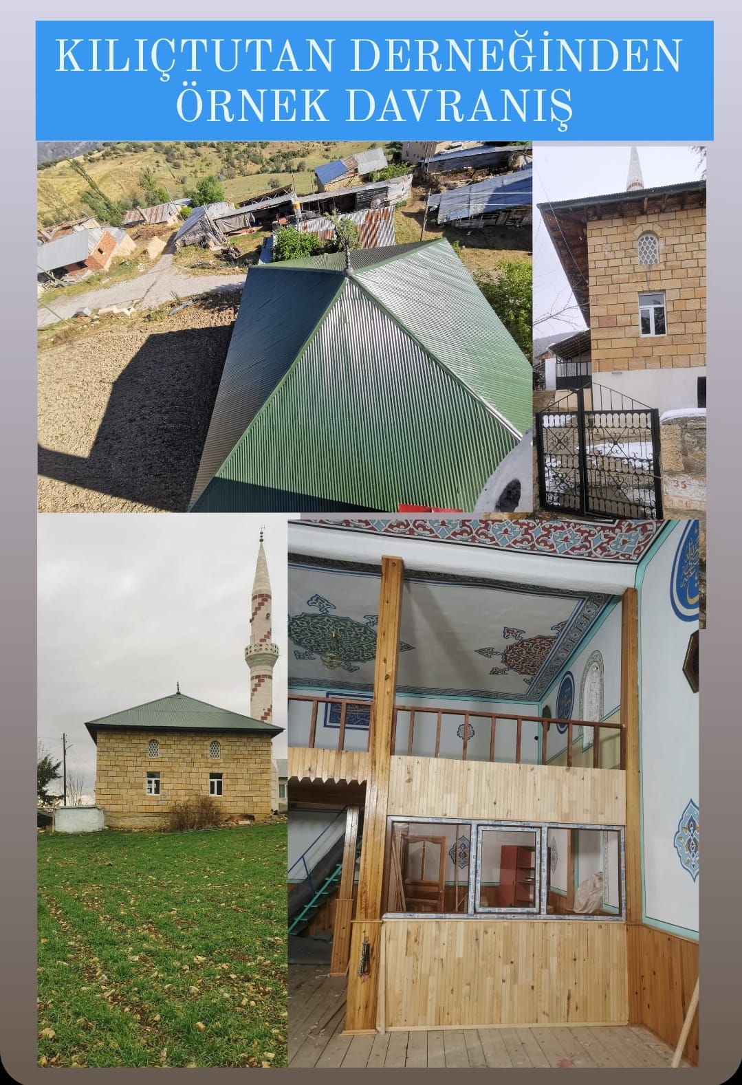 Kılıçtutan Derneğinden Örnek Davranış
