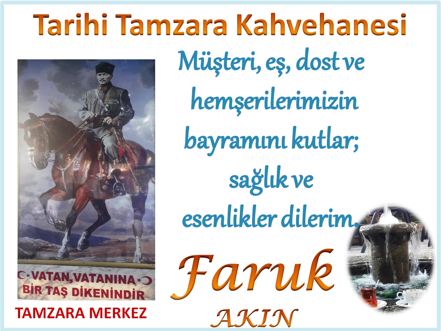 Tamzara Kahvehanesi İyi Bayramlar Diler