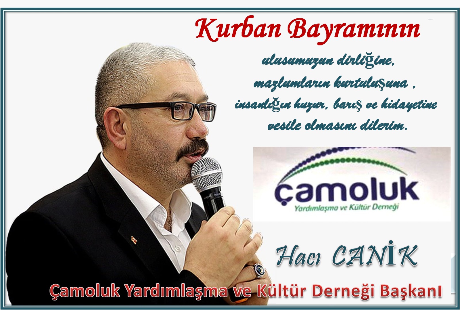 Başkan Hacı Canik Kurban Bayramı Mesajı Yayınladı