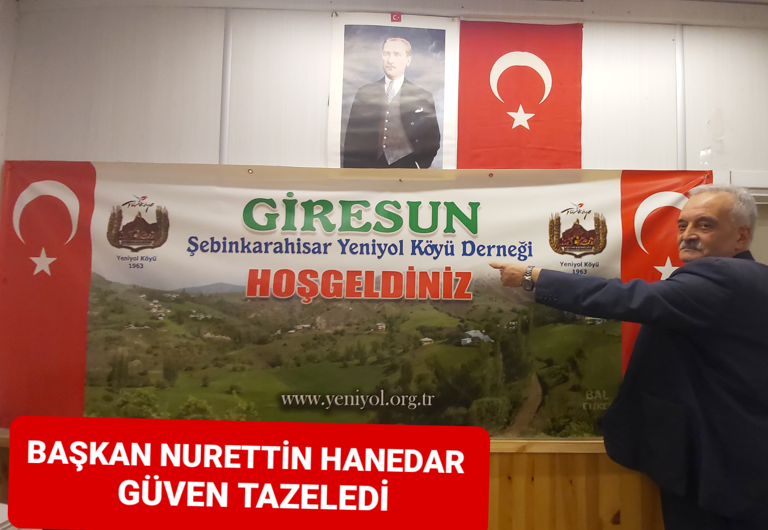Başkan Nurettin Hanedar Güven Tazeledi