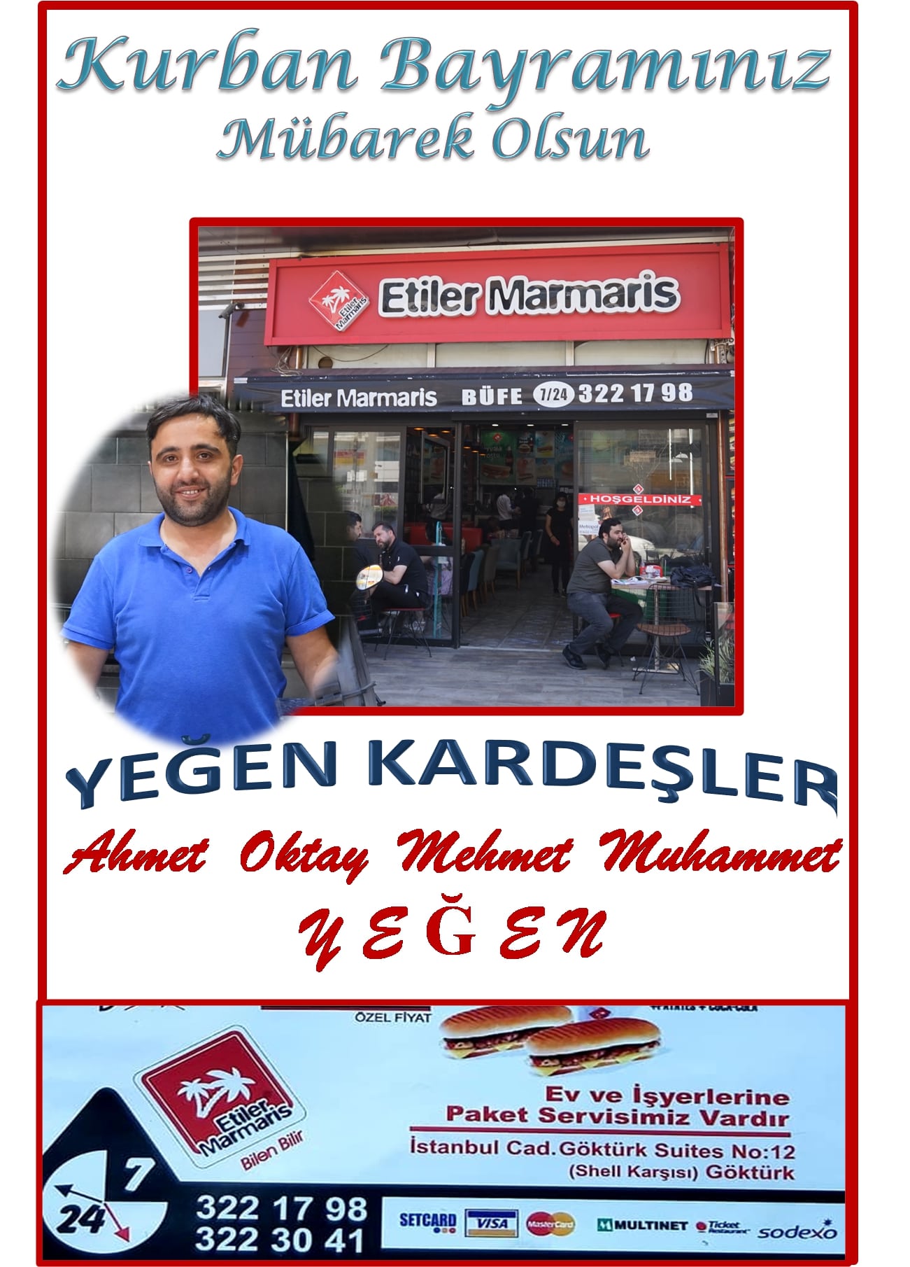 Etiler Marmaris Yeğen Kardeşler Mutlu Bayramlar Diler
