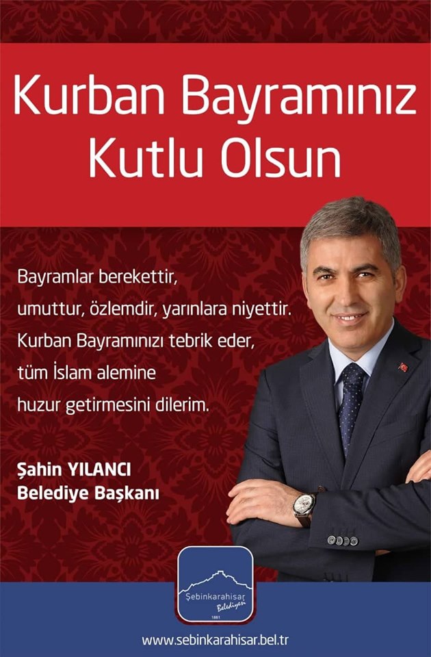 Belediye Başkanı Şahin Yılancı Bayram Mesajı Yayınladı