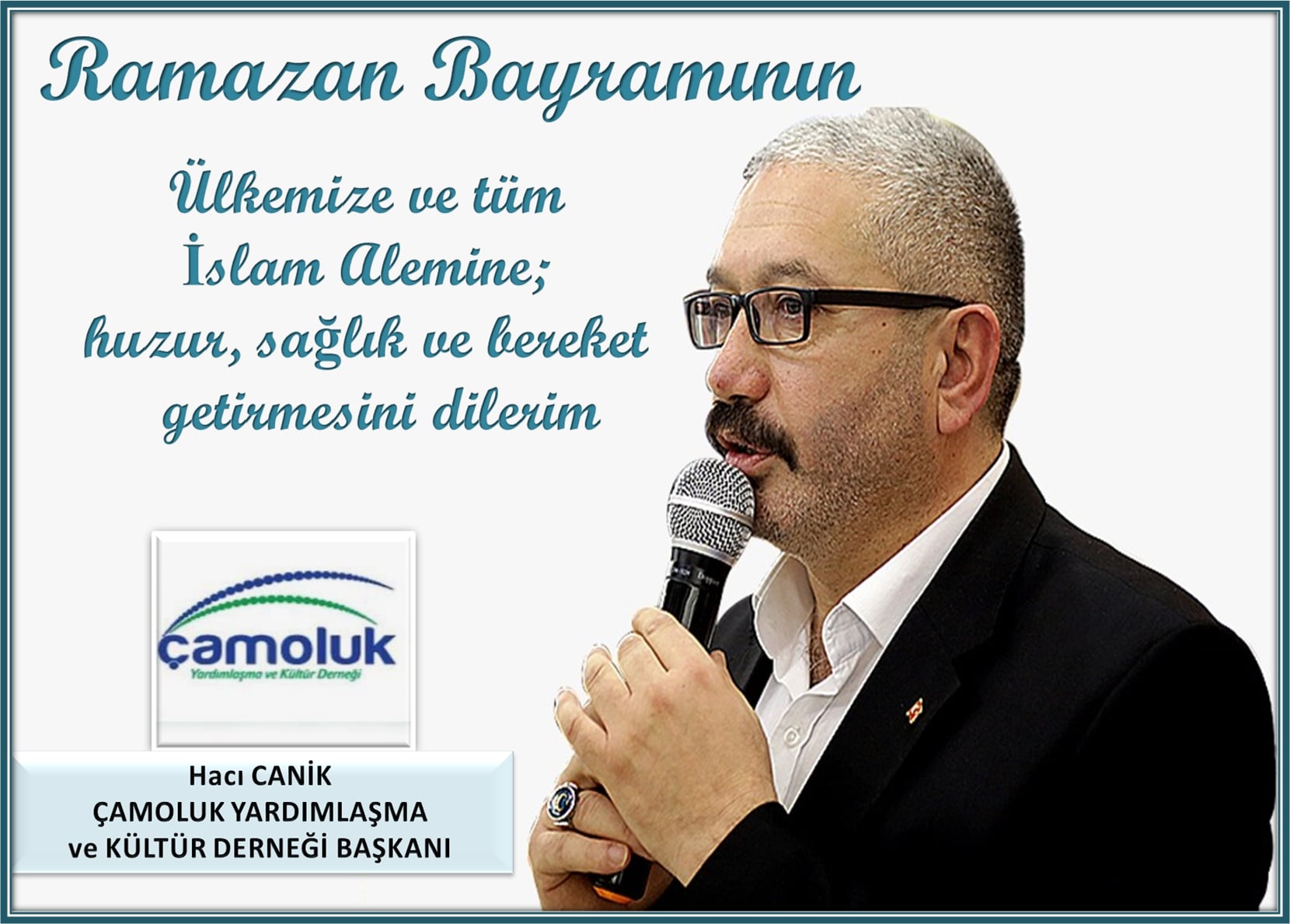 Başkan Hacı Canik Çamoluklu Tüm Hemşehrilerinin Bayramını Kutladı
