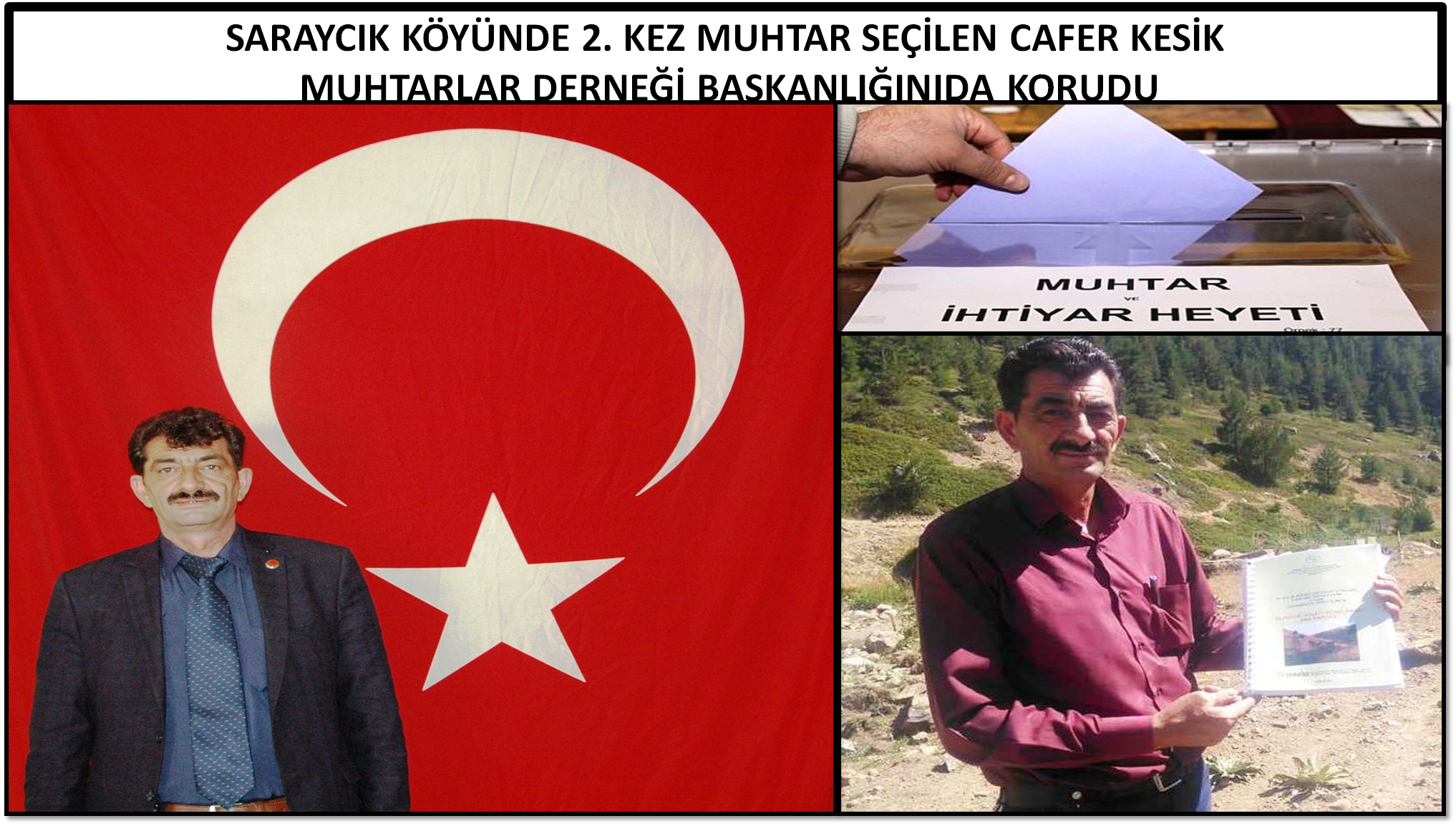 SARAYCIK KÖYÜ  CAFER KESİK İLE HİZMETE DEVAM DEDİ