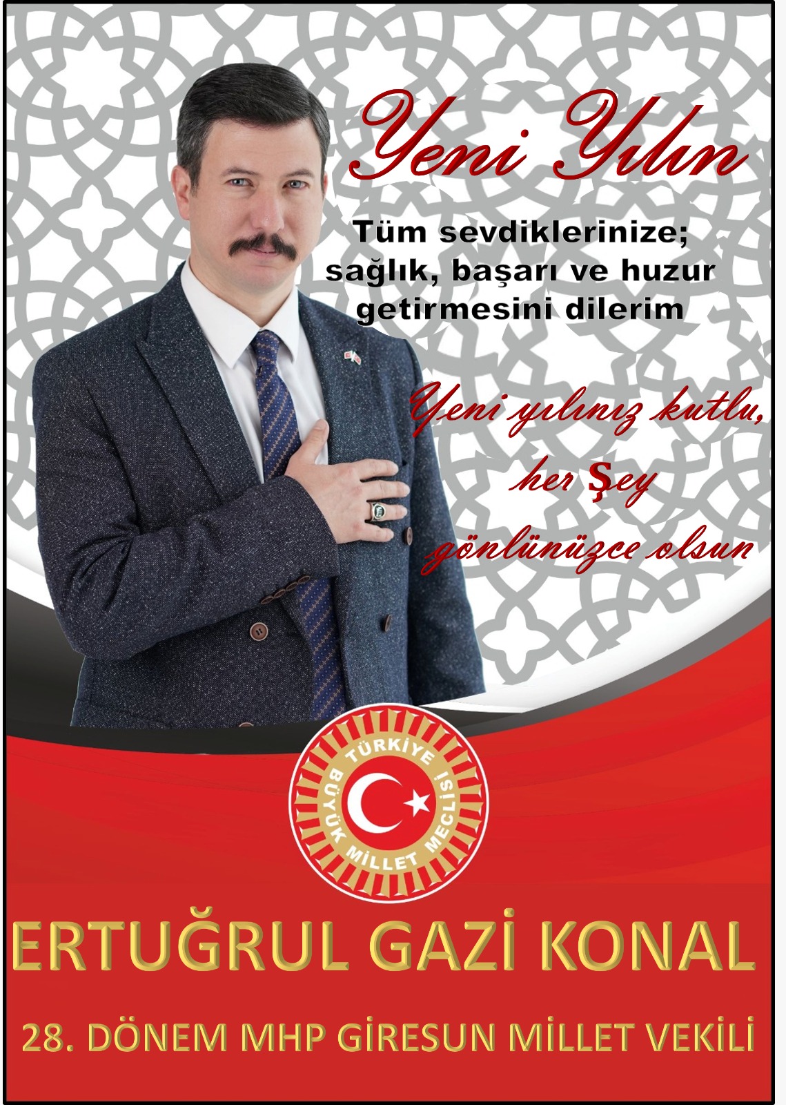 Milletvekili Ertuğrul Gazi Konal Yeni Yıl Mesajı Yayınladı