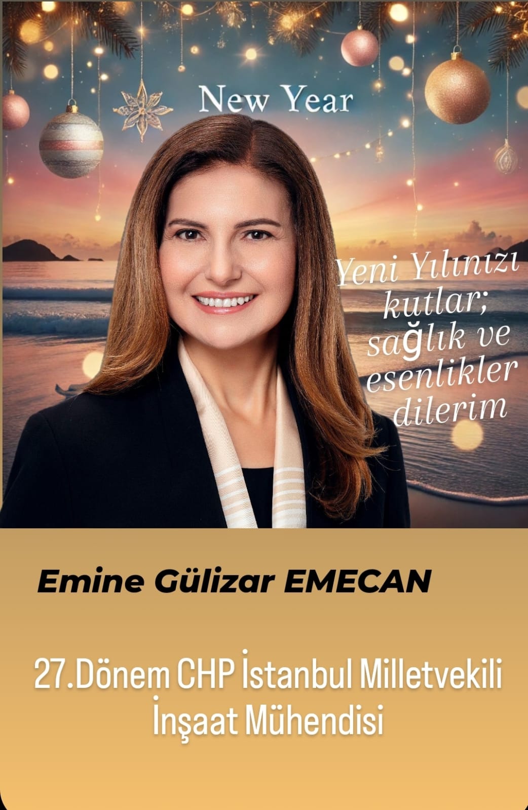 Önceki Dönem Milletvekili Emecan Mutlu Yıllar Diler 